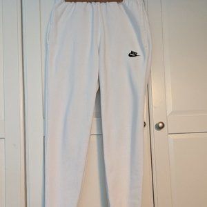Women's Nike Standard Fit Mid Rise Joggers White Size Small